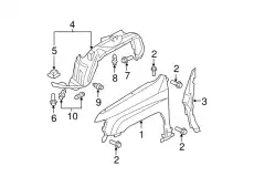 Подкрылок HONDA 74151-SJC-A50