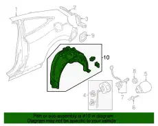 Подкрылок HONDA 74552-TBG-A00