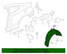 Подкрылок HONDA 74552-TS8-A01