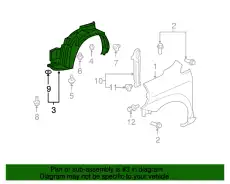 Подкрылок HONDA 74150-TK6-A00