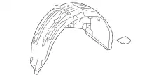 Подкрылок HONDA 74550-TLA-A50