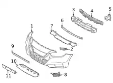 Решетка радиатора NISSAN 62090-5EE5D