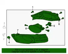 Фара противотуманная HONDA 33952-TK6-A51