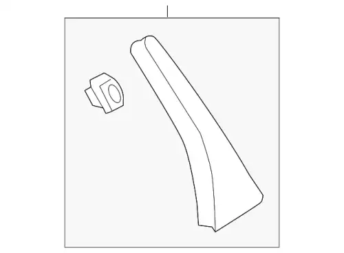 GARNISH, L- RR- 72761-T5R-A01 HONDA