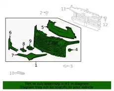 Решетка радиатора GM 84612437