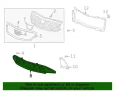 Решетка радиатора GM 84664782
