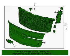 Решетка радиатора GM 84724085