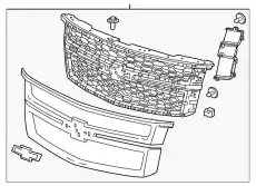 Решетка радиатора GM 84724085