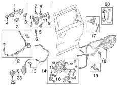 Ручка двери HONDA 72645-THR-A71