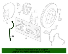 HOSE ASSY-BRAKE,FRONT 46211-5SA1A NISSAN