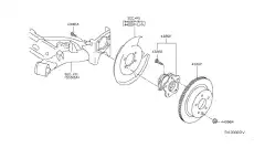 HUB ASMY REAR 43202-3NF1B NISSAN