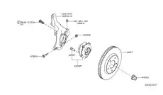 HUB ASSY ROAD WHEEL 40202-5SA1A NISSAN