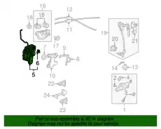 LATCH ASSY-, L- FR- 72150-TK6-A02 HONDA