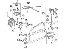 LATCH ASSY-, L- FR- 72150-TK6-A02 HONDA