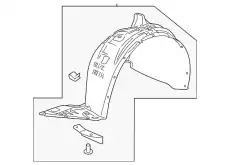 Подкрылок GM 42689379