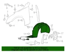 Подкрылок GM 84088407