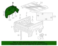 Подкрылок GM 84507683