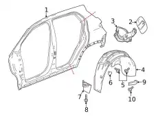 Подкрылок GM 84700609