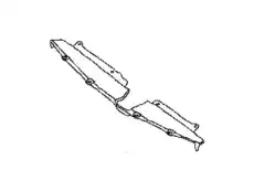 MOULDING-FRONT BUMPER, UPPER 62078-9UF0A NISSAN