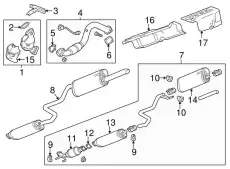 MUFFLER 42466208 GM