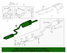MUFFLER 42466208 GM