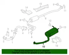 MUFFLER, EX- 18307-T7X-305 HONDA