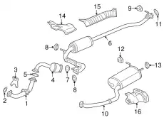 MUFFLER, EX- 18307-T7X-305 HONDA