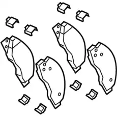 PAD KIT 68453097AB CHRYSLER