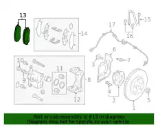 Тормозные колодки дисковые MAZDA BDYS-33-28ZA
