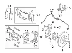 Тормозные колодки дисковые MAZDA BDYS-33-28ZA