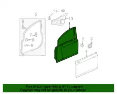 PANEL COMP L FR D 67050-TK6-305ZZ HONDA
