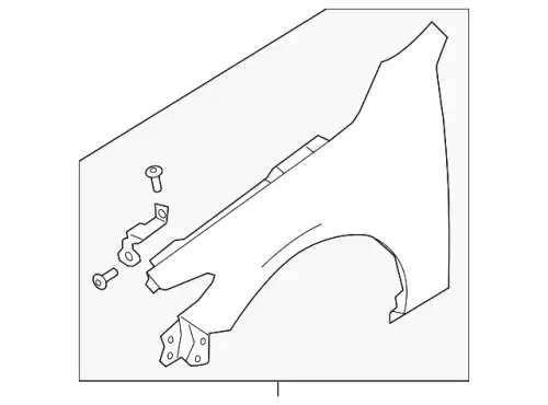 PANEL(R),FENDER-FRT. BDTS-52-110 MAZDA