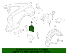 Подкрылок HONDA 74551TS8A01