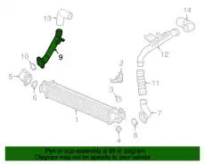 PIPE ASSY- A 17283-5PA-A00 HONDA