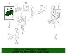 Ручка двери HONDA 72180S0XA13ZG