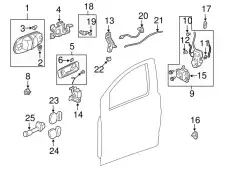 Ручка двери HONDA 72180S0XA13ZG