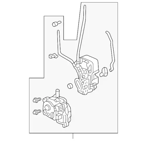 LOCK ASSY., R. FR. D 72110S82G01 HONDA