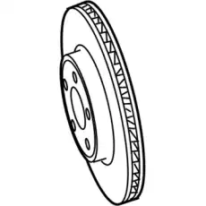 Тормозной диск CHRYSLER 68368065AA ,