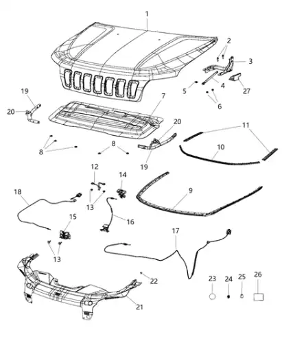 SEAL 68486195AA CHRYSLER