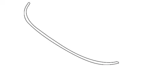 SEAL-COWL TOP 66830-5EF0A NISSAN