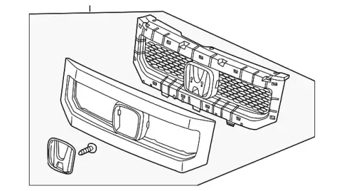 Решетка радиатора HONDA 75100SCVA51ZD