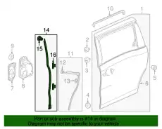Ручка двери HONDA 72812-THR-A01
