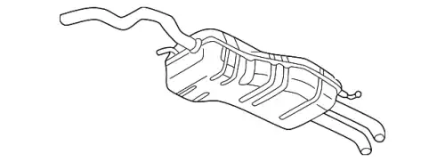 1J5253609AF ЗАДНИЙ ГЛУШИТЕЛЬ VAG