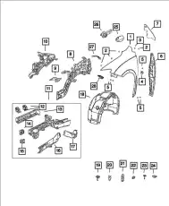 SHIELD 68477541AA CHRYSLER