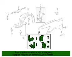 SPLASH GUARD, FR- 08P08-TA0-100R1 HONDA