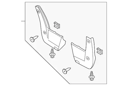 SPLASH GUARD, RR- 08P09-TVA-100R1 HONDA