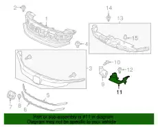 Решетка радиатора HONDA 71125-T2M-T60
