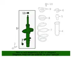 STRUT KIT FT RH E4302-6AM0B NISSAN