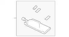 SUNVISOR ASSY., L. ( 83280SZAA04ZB HONDA