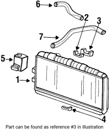 RUBBER, RADIATOR MOU 19021PE0020 HONDA